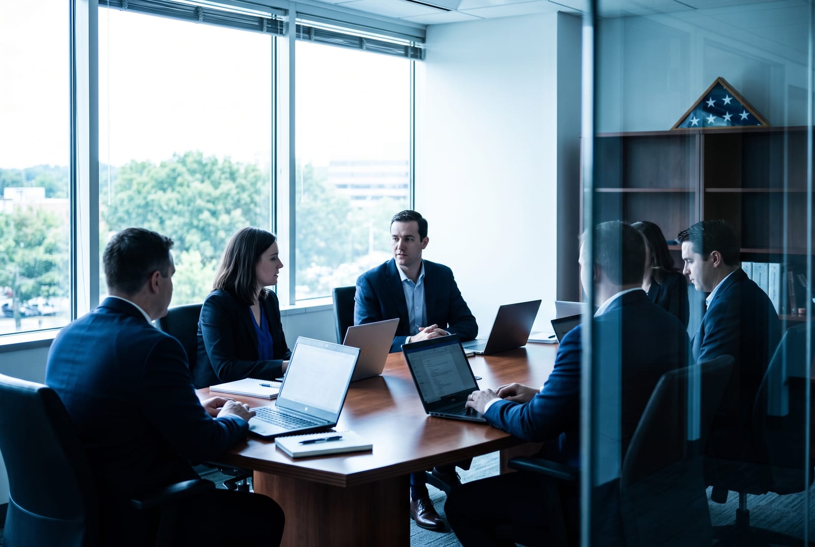 CTG Federal team members collaborating in the office