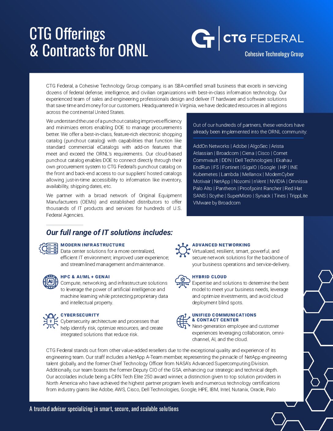 CTG Offerings & Contracts for ORNL download