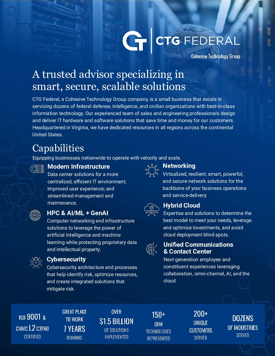 CTG Federal Capabilities Download