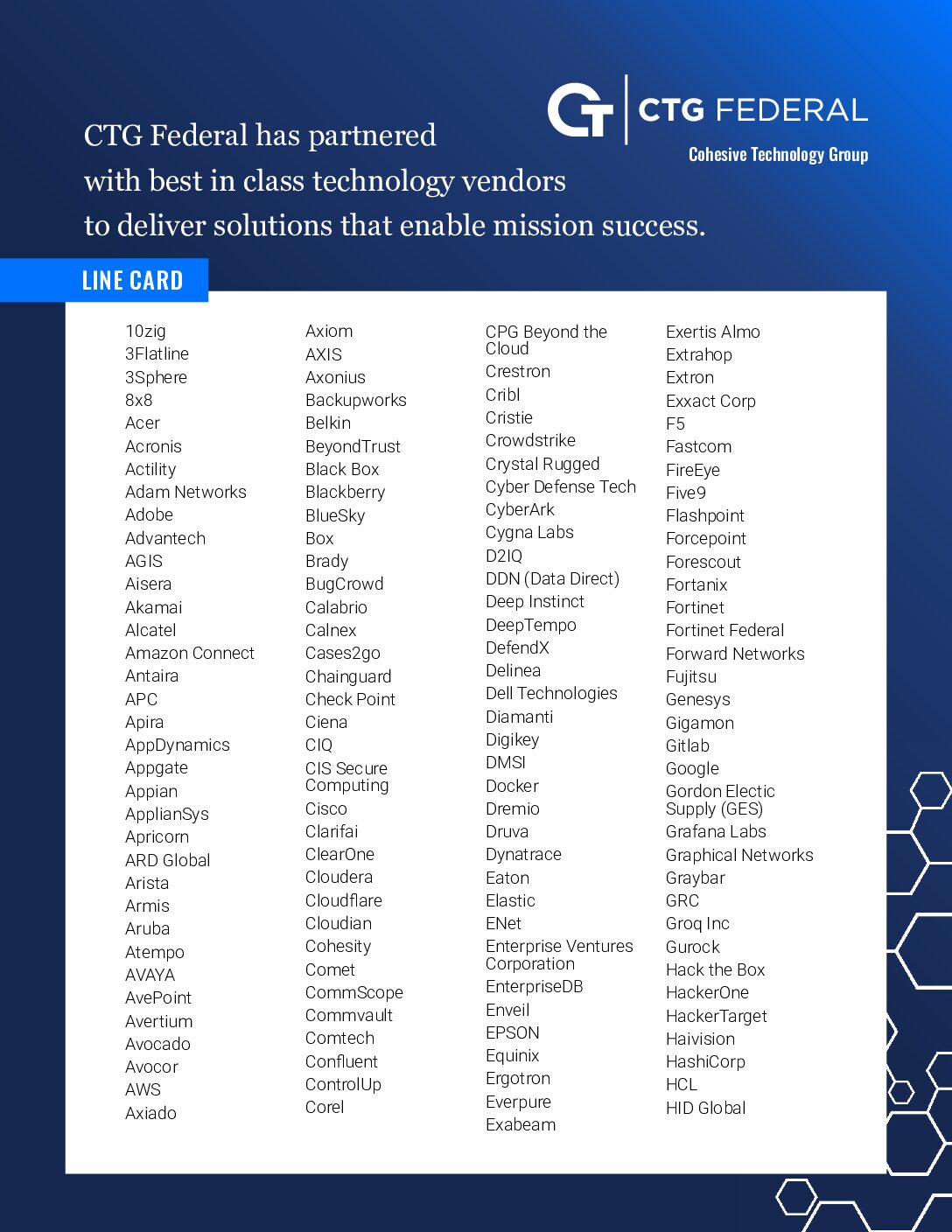 Goveernment Overview Whitepaper: Servicing Federal Needs with Best-in-Class Expertise & Solutions
