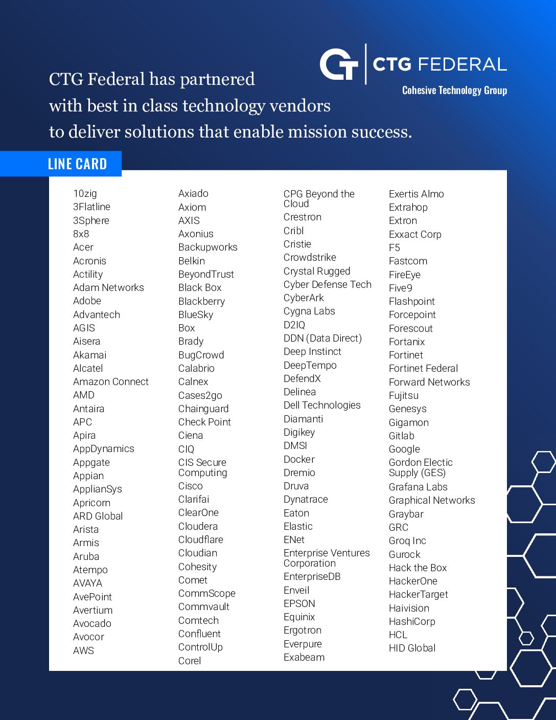 Goveernment Overview Whitepaper: Servicing Federal Needs with Best-in-Class Expertise & Solutions
