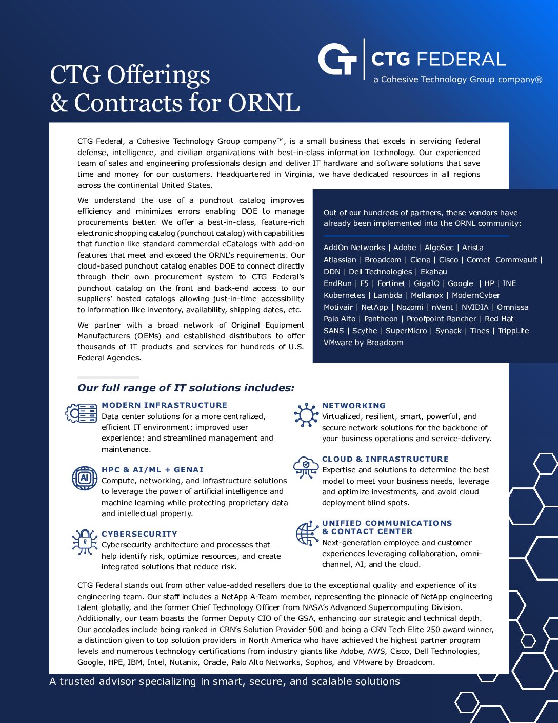 CTG Offerings & Contracts for ORNL download